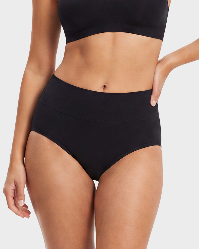 5-Pack High-Waisted Cotton Briefs
