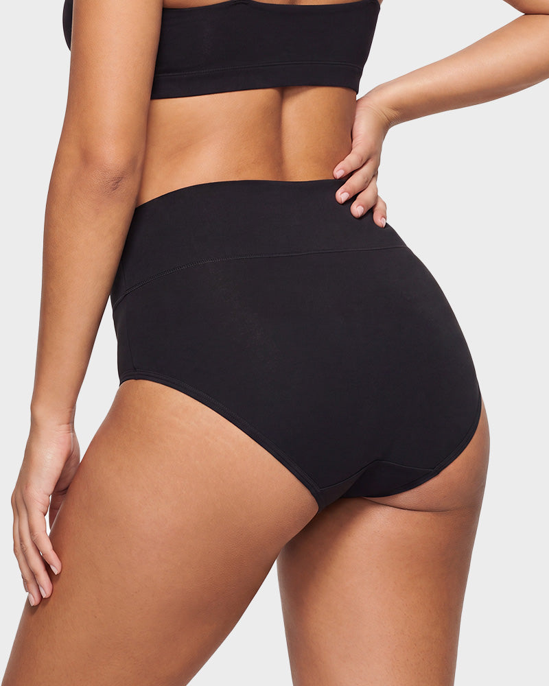 5-Pack High-Waisted Cotton Briefs