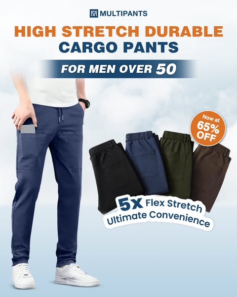 🏆👖LAST DAY SALE 50% OFF⚡50K+ SOLD💕✨MultiPants High Stretch Cargo Pants｜Durable Multi-Pocket Utility Trousers For Work, Hiking & Daily Casual Wear UK Stock