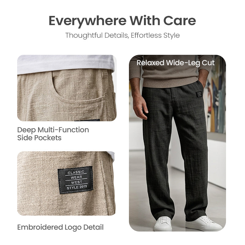 💕LAST DAY SALE 70% OFF!!💕Breathable Straight-Leg Trousers for Men