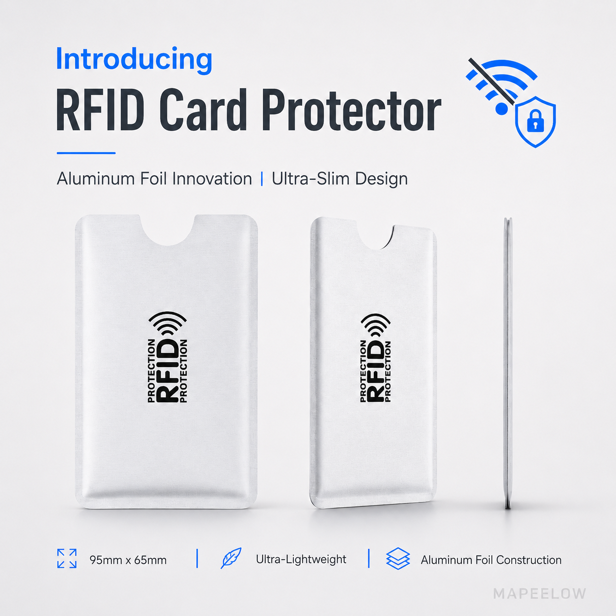 RFID Blocking Sleeves for Credit Cards- Durable and water‑repellent
