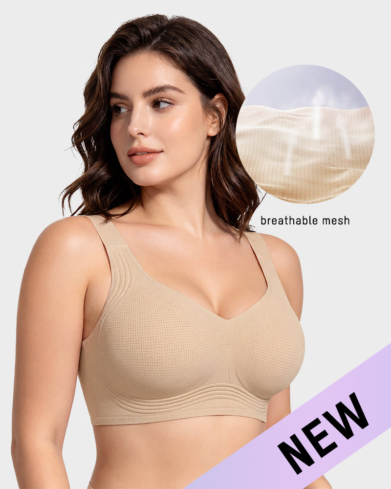 Comfortable Wireless Full Coverage Jelly Smoothing Bra