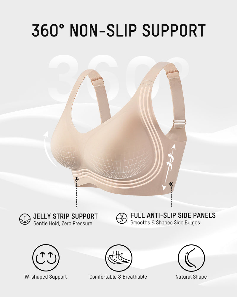 Comfortable Wireless Full Coverage Jelly Smoothing Bra