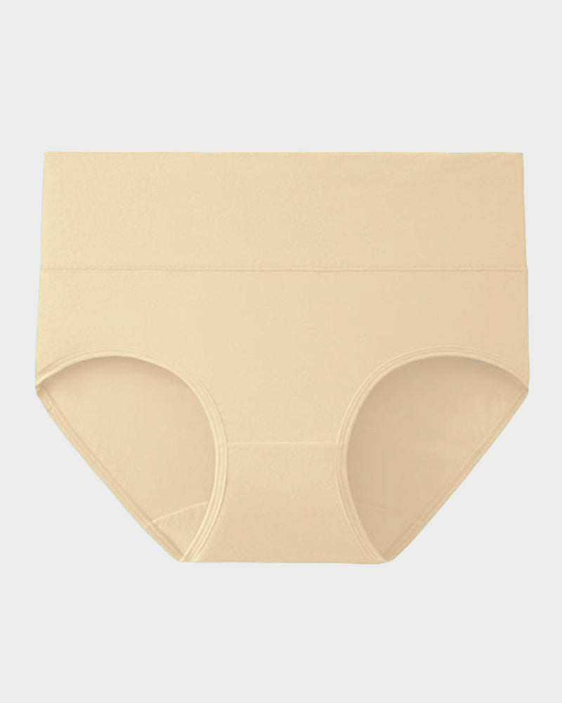 High-Waisted Full Coverage Cotton Briefs(4 pack)