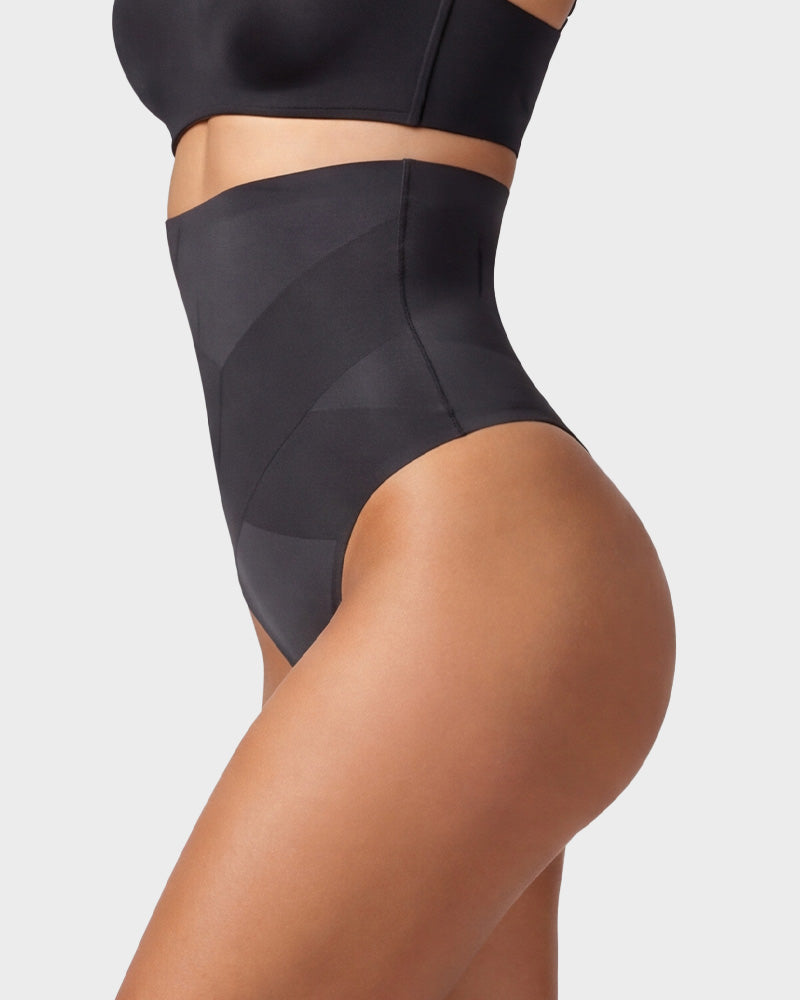 High Waist Mesh Tummy Control Thong(3 Pack)
