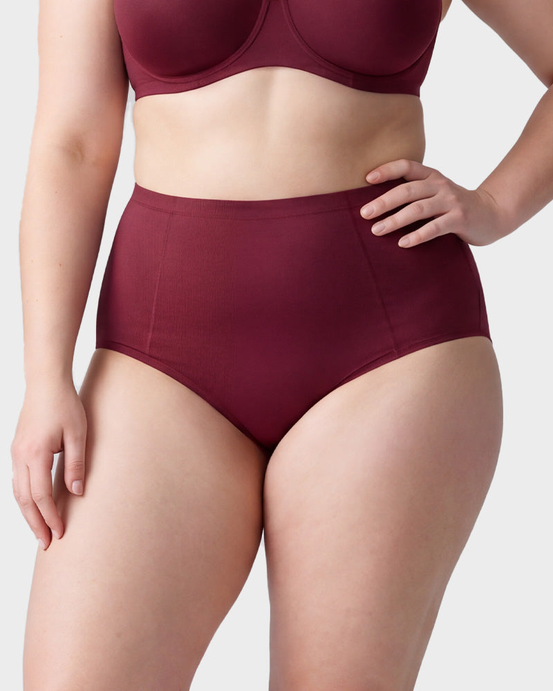 High Waist Tummy Control Cotton Briefs(4 Pack)