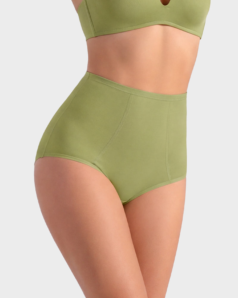 High Waist Tummy Control Cotton Briefs(4 Pack)
