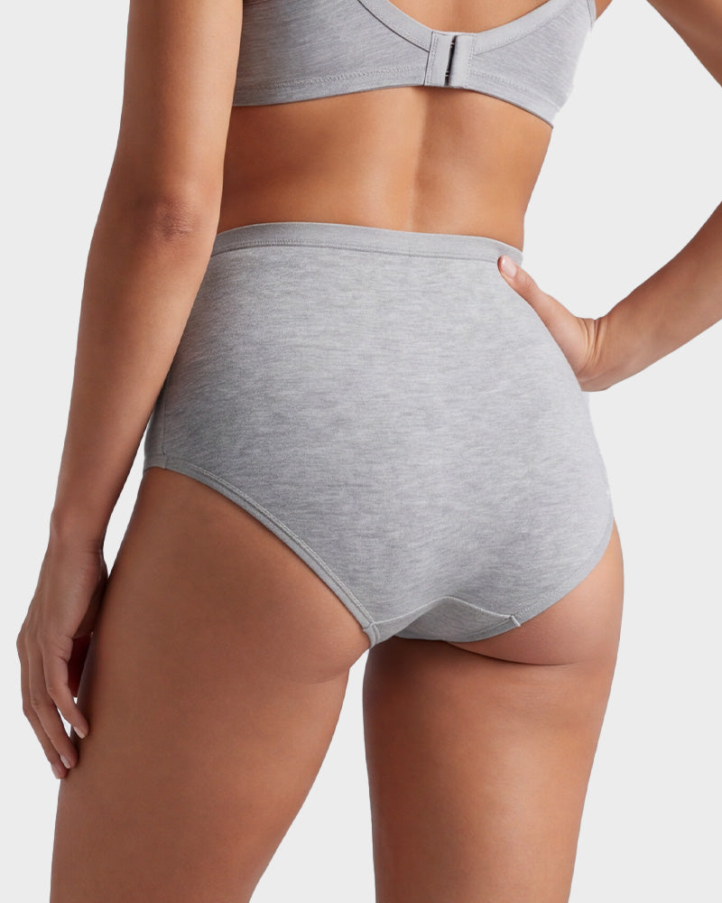 High Waist Tummy Control Cotton Briefs(4 Pack)
