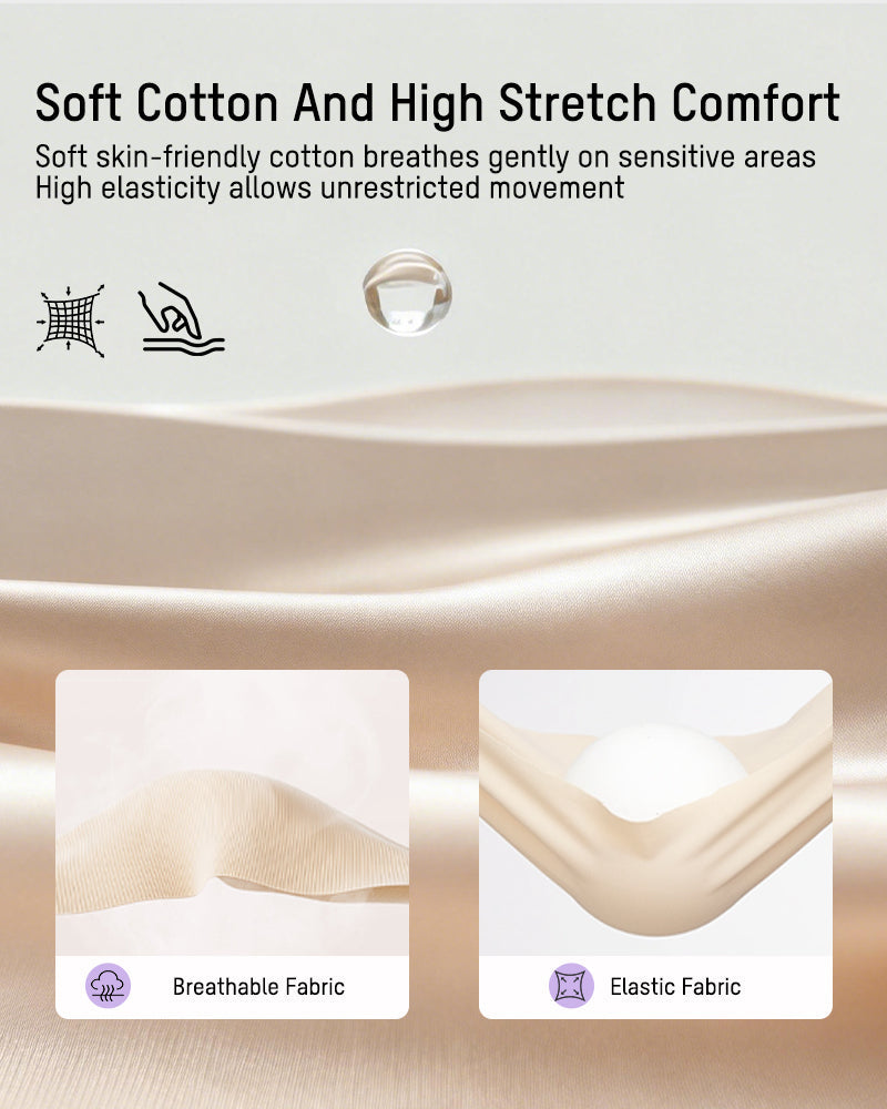 Seamless High-Waist Full Coverage Cotton Panty（5 pack）