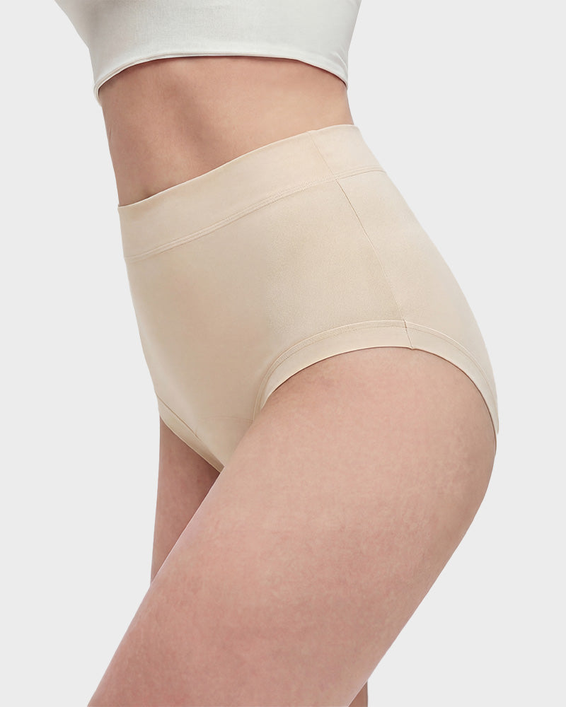 Seamless High-Waist Full Coverage Cotton Panty（5 pack）