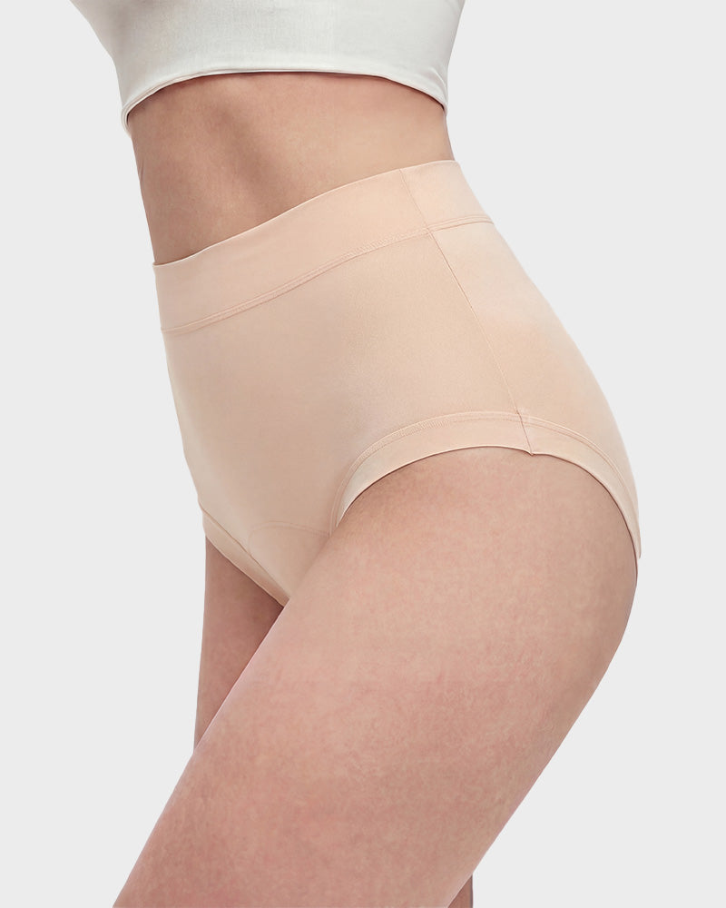 Seamless High-Waist Full Coverage Cotton Panty（5 pack）