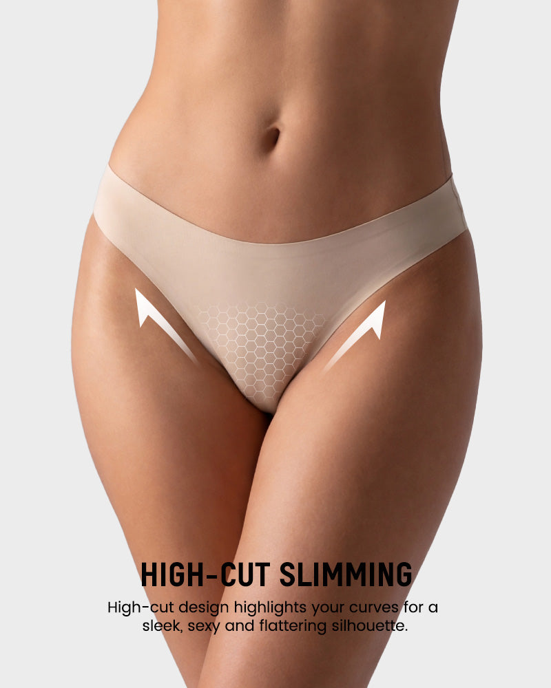 Seamless Ice Silk No-Show Thong(5 pack)