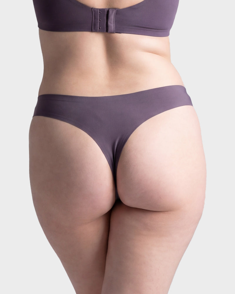 Seamless Ice Silk No-Show Thong(5 pack)