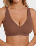 Seamless Deep V Push-Up Wireless Bra