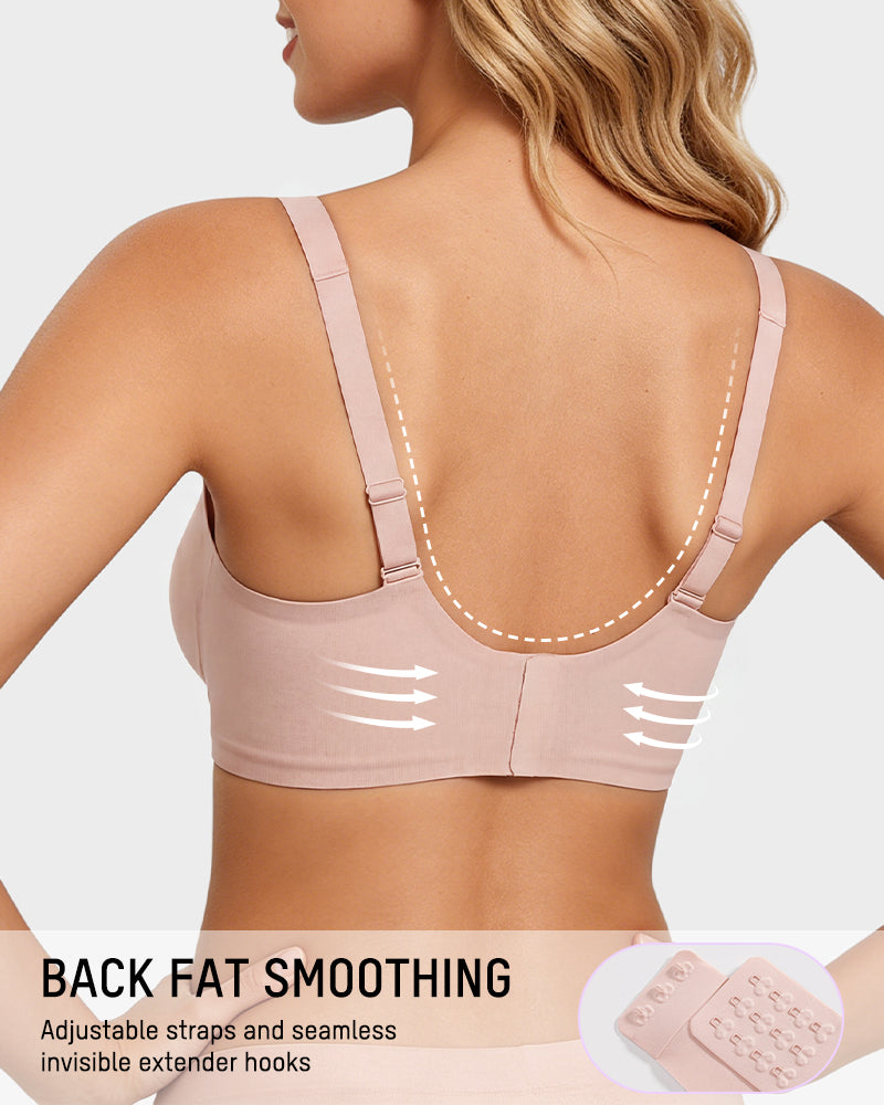 Seamless Deep V Push-Up Wireless Bra