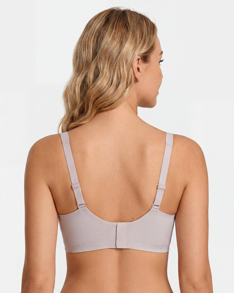 Seamless Deep V Push-Up Wireless Bra