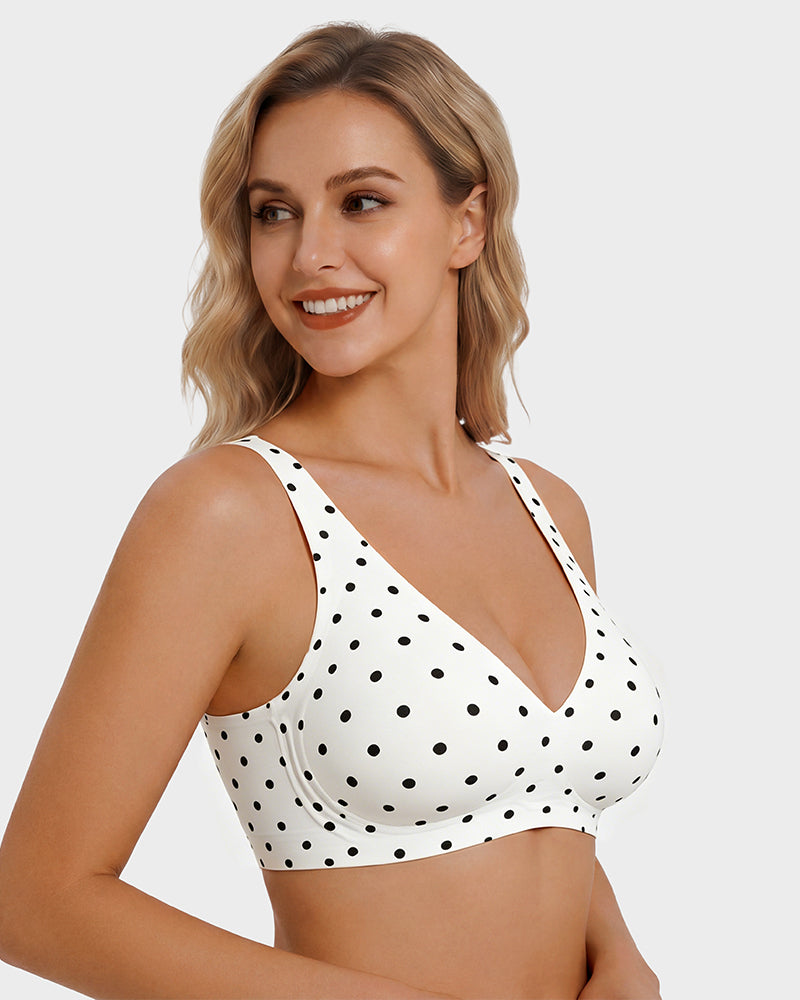Seamless Deep V Push-Up Wireless Bra