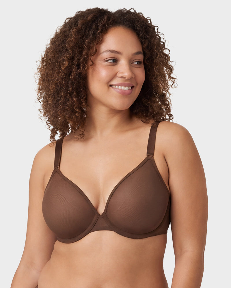 Seamless Mesh Unlined Underwire Bra