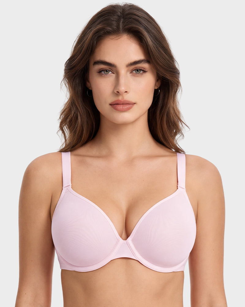 Seamless Mesh Unlined Underwire Bra