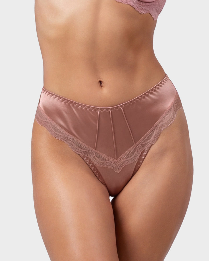 Silky Lace Seamless Bikini Underwear(5 pack)