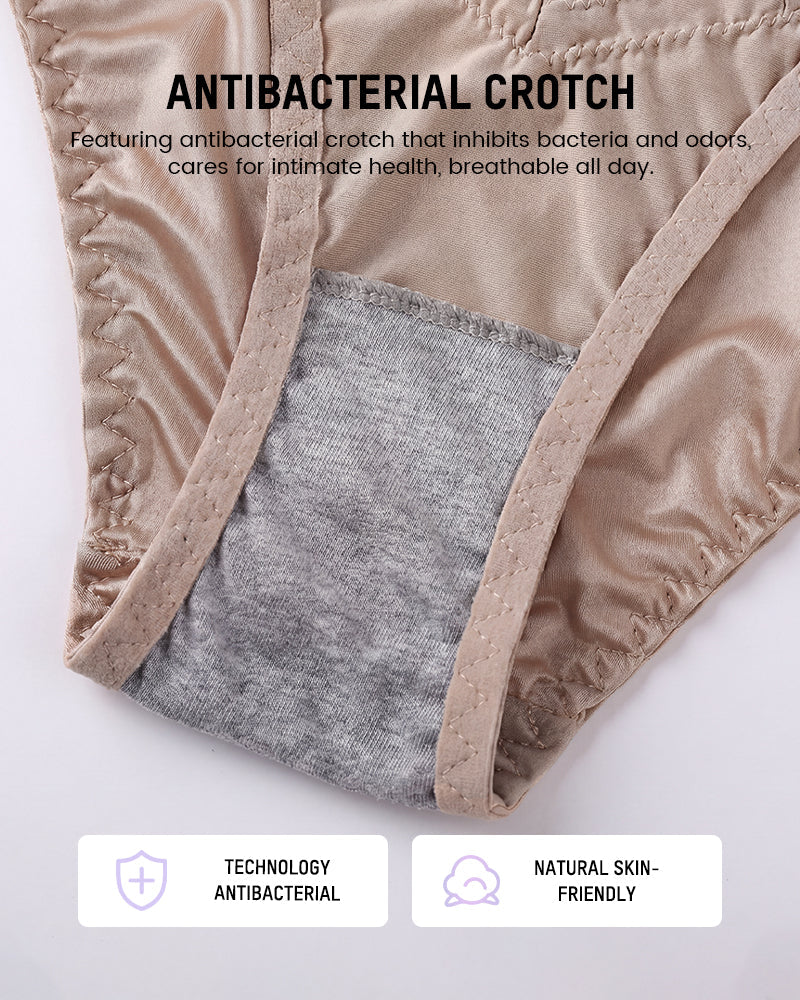 Silky Lace Seamless Bikini Underwear(5 pack)