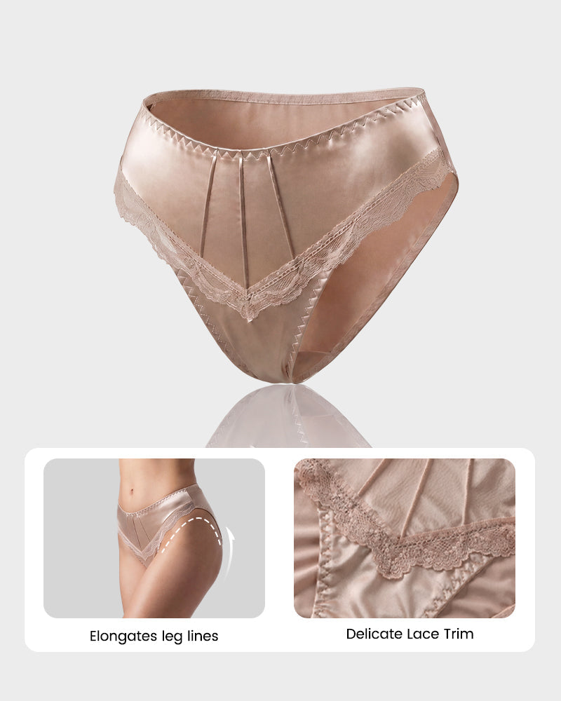 Silky Lace Seamless Bikini Underwear(5 pack)