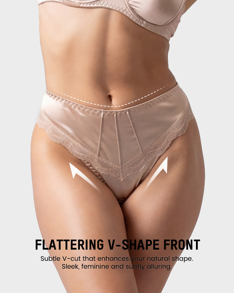 Silky Lace Seamless Bikini Underwear(5 pack)