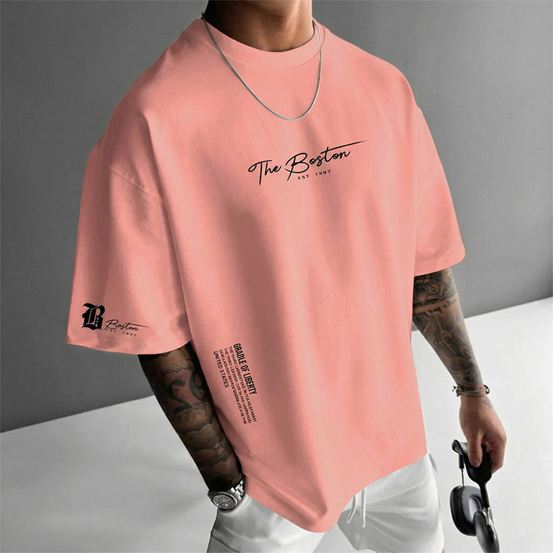 ⏳Time-Limited Special⏰Urban Cotton Blend Tee – From Day to Night