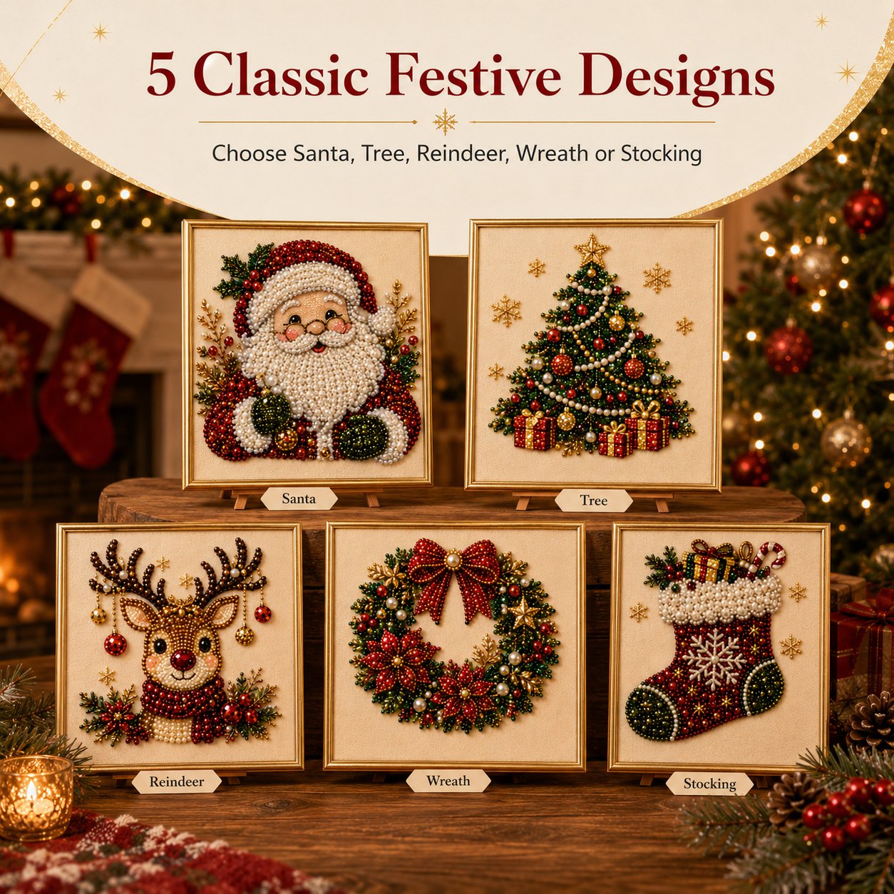 💎DIY Christmas Pearl Art Kit