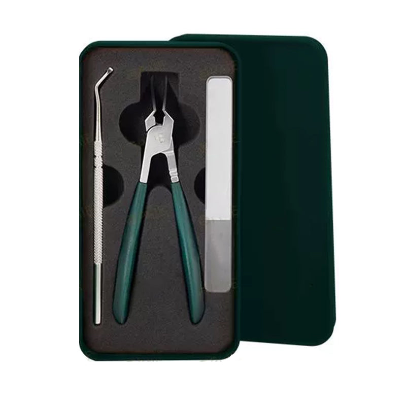 Anti-Splash Slant Edge Nail Clipper 3-Piece Set – Precise Cut | Safe Splash Guard