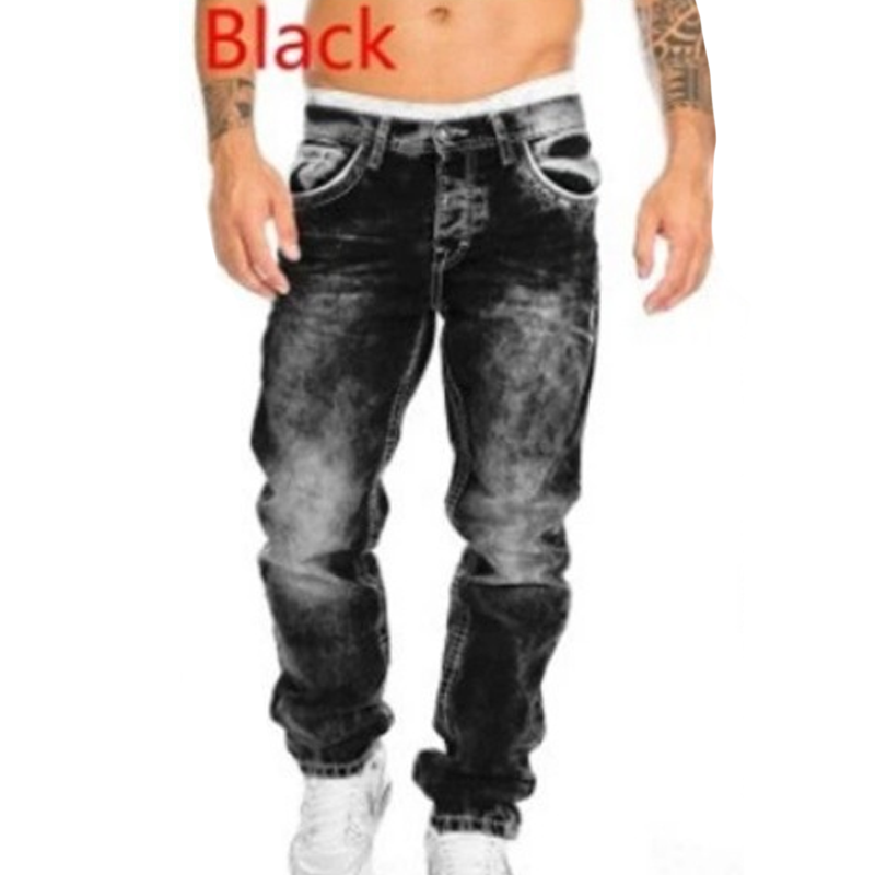 Men's Fashion Creative Stretch Denim Jeans,Minimalist Style Suitable For Summer, Emo Style— Free shipping for two pieces