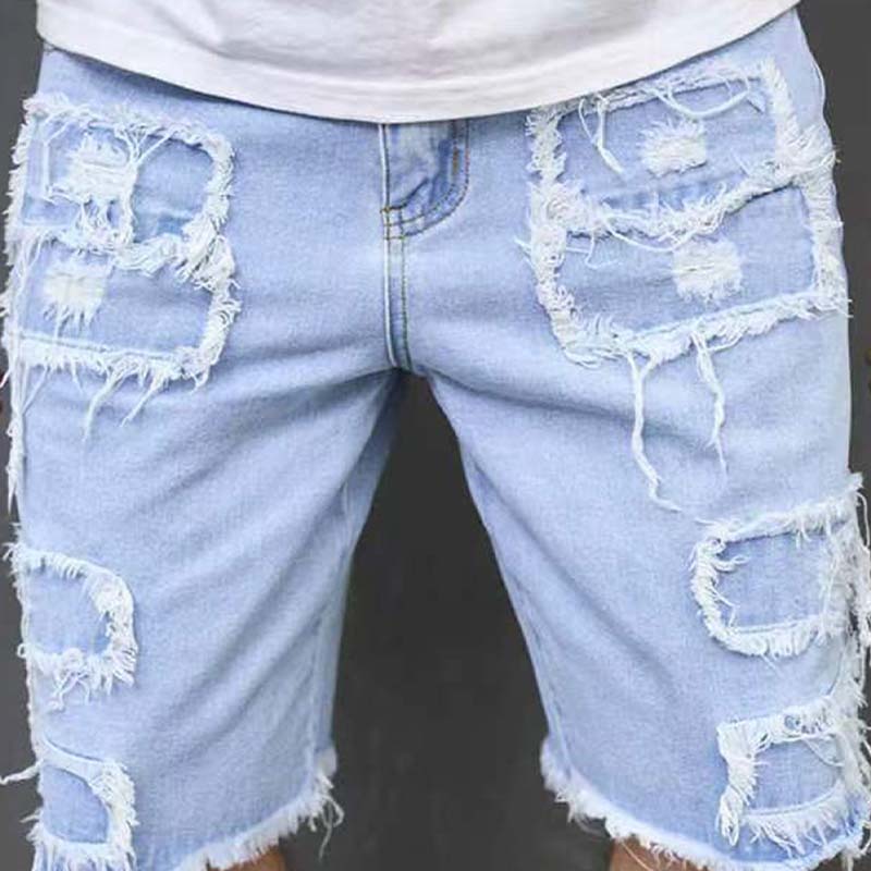 🩳 50% OFF NOW! 🌞 Men’s Ripped Denim Shorts – Casual Versatile Look, Comfortable Fit & Perfect for Summer 👕