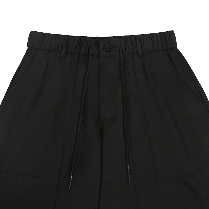 Men's Plus Size Casual Drawstring Capri Pants