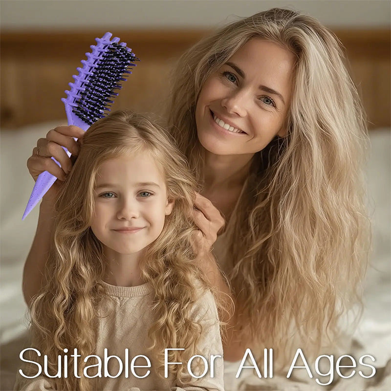 Ventilated Detangling Brush for Curly Hair - Pain-Free Detangling & Less Breakage
